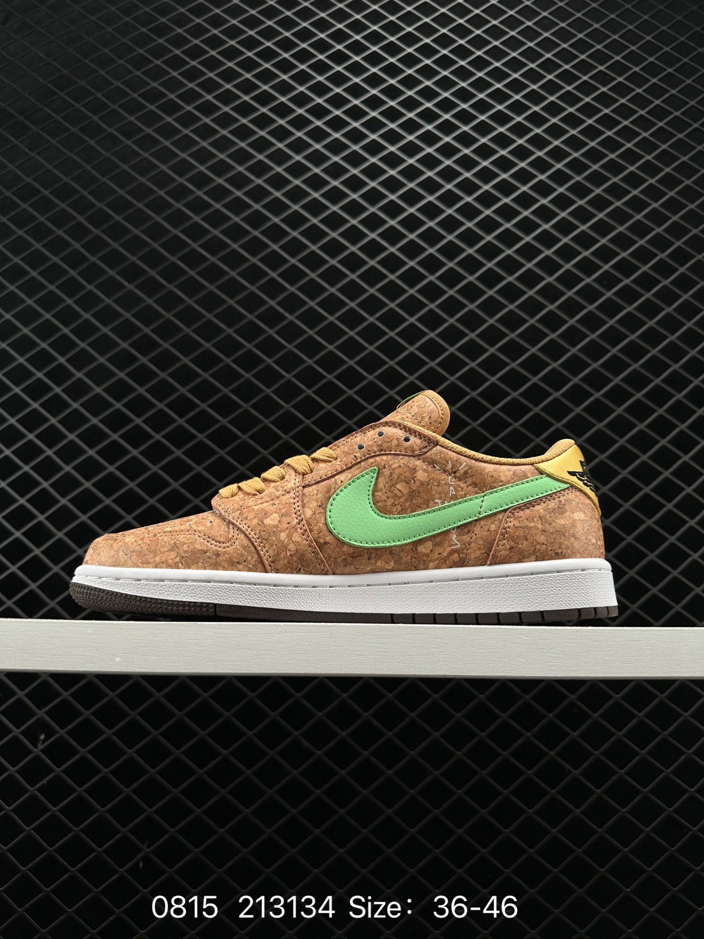 fragment design x Travis Scott x Nike Air Jordan 1 Low OG SP”Black/Green Toe“